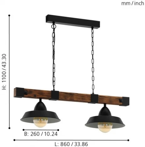 Подвесной светильник Eglo Oldbury 49684