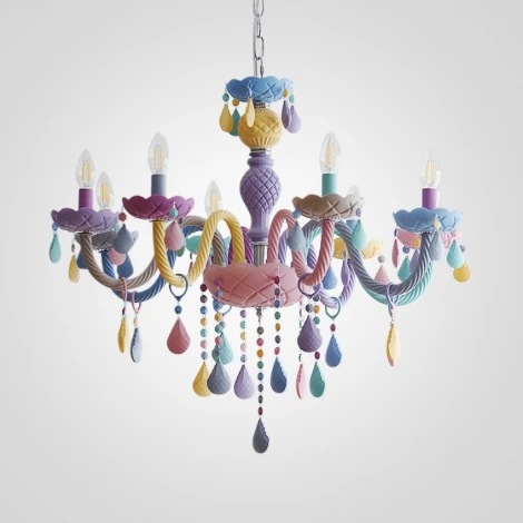Подвесная люстра Rainbow D80 ImperiumLoft Rnb_01 (101982-26) (для детской, 220V, подвески, на цепи, подсвечник, свеча)