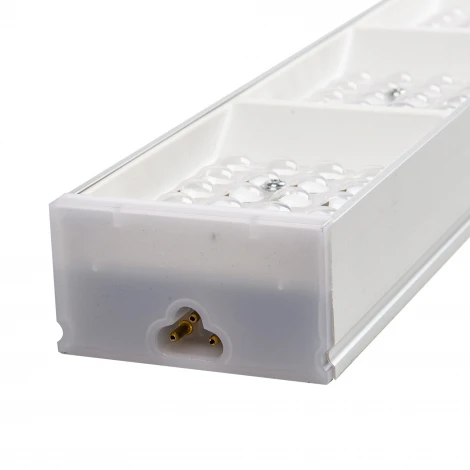 Светильник линейный линейный светодиодный накладной соединяемый 4000K Uniel ULO-EL120B-100W/4000K/K SILVER LINKABLE