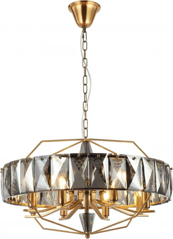 Подвесная люстра Stilfort Avenue 2090/05/08C (220V, хрусталь, на цепи, круглые)