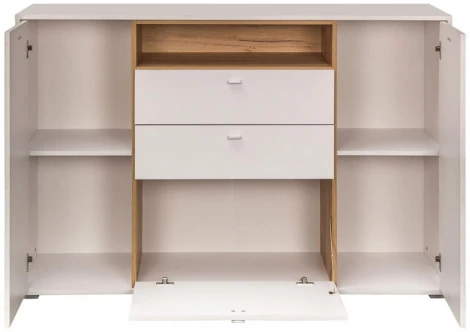 Комод Mobi Бэль 10.95 белый премиум / дуб золотой craft 330346