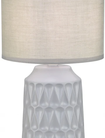 Настольная лампа Escada Rhea 10203/L Grey 1х40Вт Е14, керамика/ткань, серый