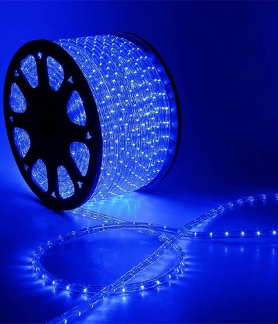 Светодиодный Дюралайт диаметр 13 мм синий 220В, 36 LED/м, IP65, бухта 100м Laitcom F3-H1-220V-B