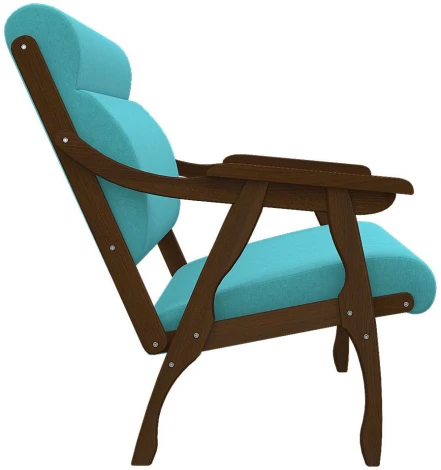 Диван Вега 10 ткань бирюза, каркас орех от фабрики Mebelik