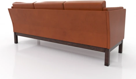 Диван Arsko Айверс Б венге оранжевый кожзам