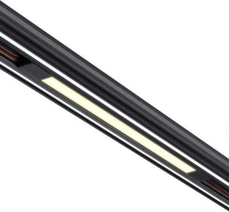 Трековый светильник для низковольтного шинопровода Novotech Flum 359509 черный LED 10W 48V 3000K