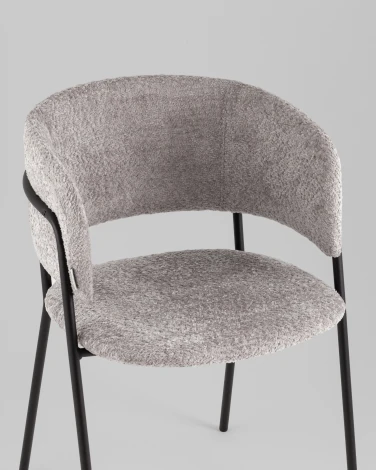 Кресло Нэлли New, букле светло-серый Stool Group арт.УТ000039411