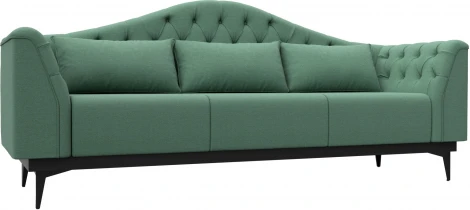 Диван кухонный прямой Флорида (Зеленый/Рогожка) Лига Диванов арт.123211