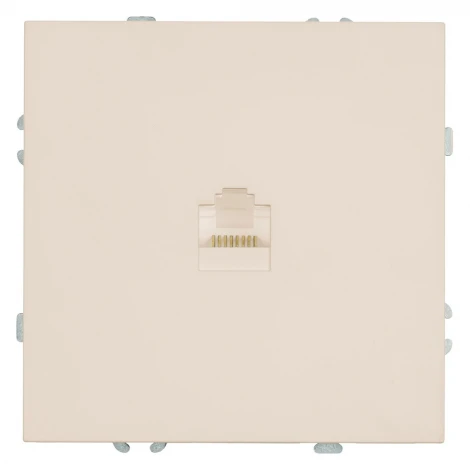 Розетка Ethernet RJ-45 (кашемир, soft touch) Stekker Эмили 49899