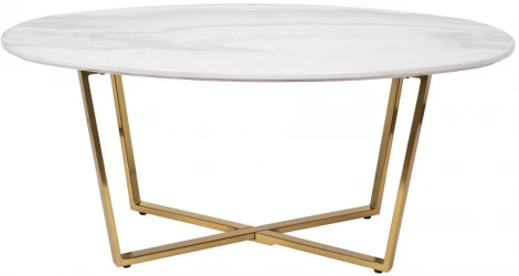 Журнальный стол Garda Decor 30B-855-1 (Золото/Светло-серый)