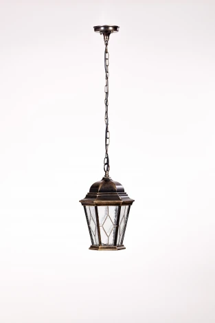 Уличный светильник подвесной Oasis Light ASTORIA 2M 91405M Gb ромб (220V, на цепи, фонарь, IP44)