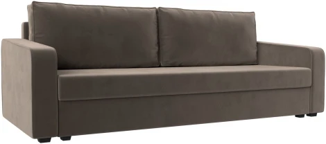 Диван прямой Лига-009 (Коричневый/Велюр) Лига Диванов арт.118044