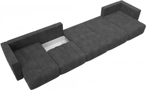 Диван П-образный Лига-052 НПБ МегаЛонг Лига Диванов (Велюр) арт.128875