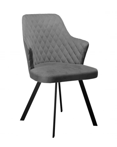 Стул DikLine 345 C56 серый, ножки черные арт.00-00076166