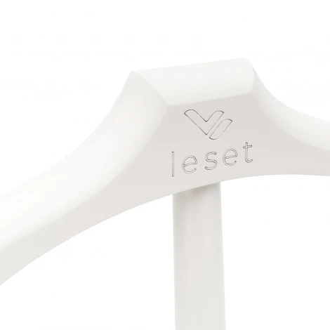 Вешалка со стулом Leset Атланта (Массив бука,МДФ,Массив бука,Микровелюр/Белый) арт.2000000092386