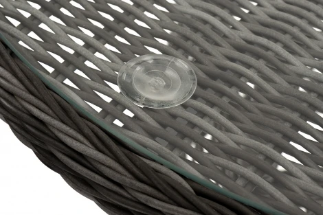 "Алиса" кофейный комплект из искусственного ротанга, цвет графит 4SIS арт.УТ-00007671