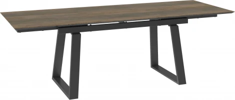 Стол Мебвилл Элит 200, Дуб винтаж, чёрный