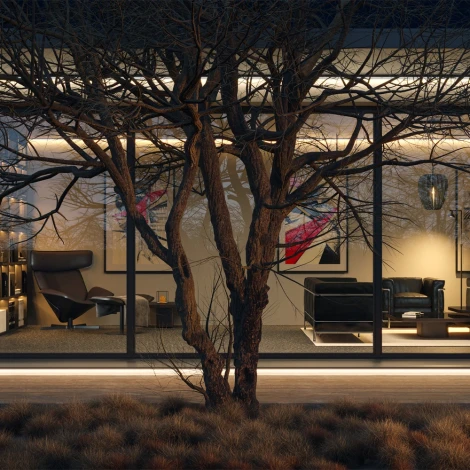 Гибкий неон 17x12 24В 10Вт/м 4000K IP67 5м Maytoni Изгиб поперек оптической оси 432002