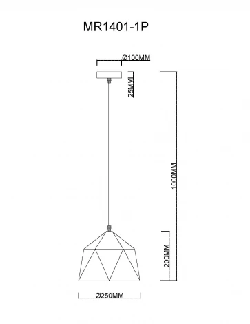 Подвесной светильник MyFar Brigitte MR1401-1P (220V)