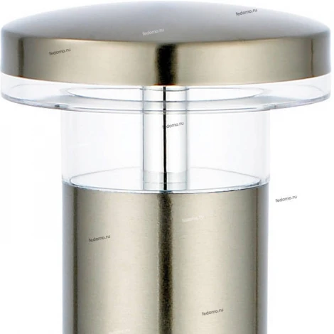 Столб уличный светодиодный Horoz Mimoza, 1 плафон, никель с прозрачным