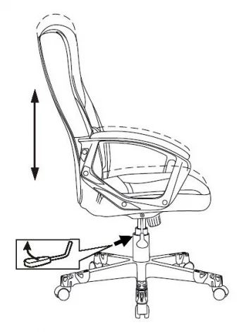 Кресло игровое Zombie 10 черный текстиль/эко.кожа крестовина пластик