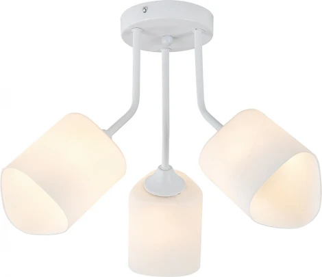 Потолочная люстра Escada Ipomea 2102/3P 3x60Вт E27, металл/стекло, белый, матовый плафон (220V)