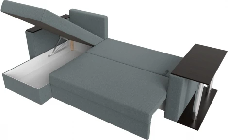 Диван угловой Атланта Лайт левый угол (Серый/Рогожка) Лига Диванов арт.121164L