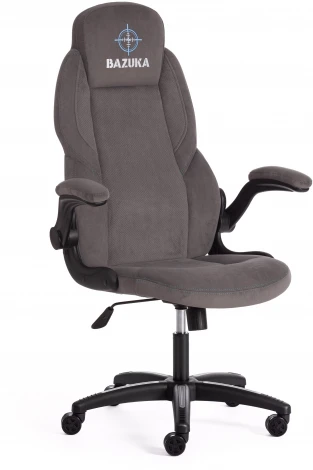 Кресло BAZUKA флок, серый/серый перф., 29/29/06 Tetchair 19456