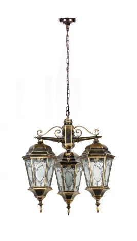 Уличный светильник подвесной Oasis Light ASTORIA 2M 91470M/3 cover Gb овал (220V, на цепи, IP44)