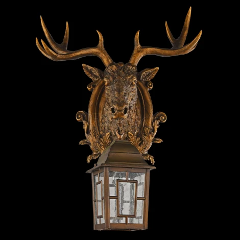 Настенный фонарь уличный Favourite Hunt 2078-1W (220V, животные, олень, IP44)