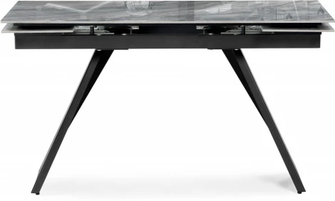 Стеклянный стол Хорсборо (Хорсборо 140(200)х80х79 оробико / черный) Woodville арт.588008