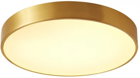 Потолочный светильник круглый Belfast Devon 3395-5 BR MB Латунь / Камень (LED, 220V, круглые)