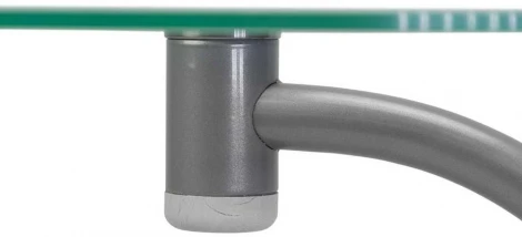 Стол журнальный Дуэт 13Н металлик/дуб дымчатый/прозр. от фабрики Mebelik