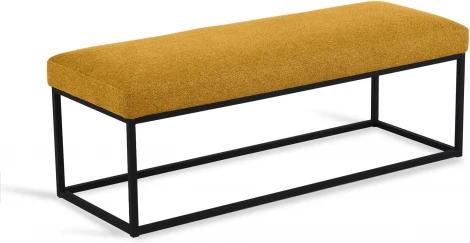 Банкетка Loft Flat ОГОГО (арт.810242), (Ткань,Рогожка/Желтый)