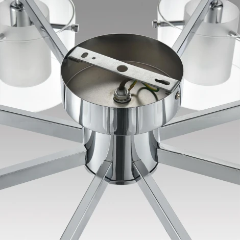 Потолочная люстра Lumion Verdi 8261/8C металл/стекло, хром/прозрачный E14 8*40W 220V