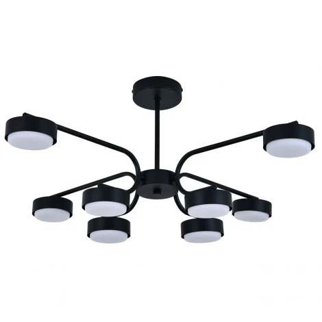 Потолочная люстра на штанге 100007/8R GX53*15W Black Escada Spark ES0000020L