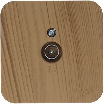 ТВ-розетка накладная оконечная (ясень) Systeme Electric Blanca BLNTA000015