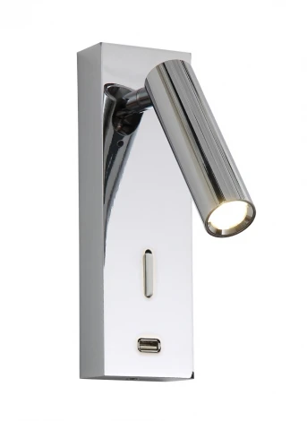 Бра для чтения Crystal Lux CLT 210 210W USB CH (LED, 220V, выключатель)