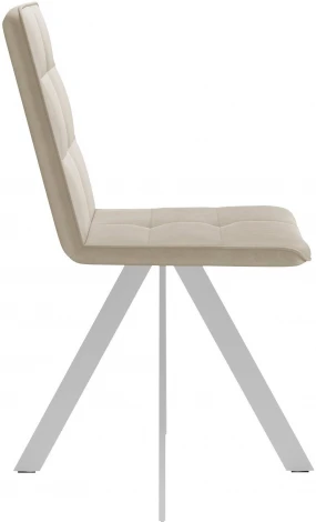 Стул DikLine 230 поворотный B03 BEIGE, ножки белые арт.00-00066552