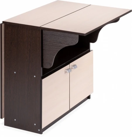 Кухонный стол Woodville Симоне венге / дуб молочный (Ламинат) арт.474292