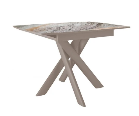 Стол DikLine DKB110, Керамика Venetian Brown Light глянец, опоры капучино 00-00086209