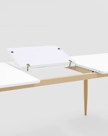 Стол обеденный Stool Group Стокгольм раскладной 160-220*90 белый УТ000003490