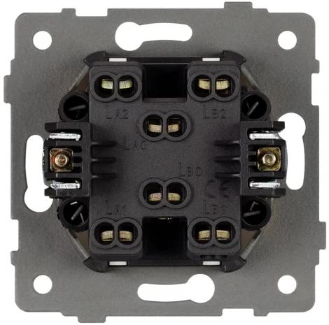 Механизм выключателя двухклавишный проходной SWT-MKP2-PL-GR-V (250V, 10A) (Arlight) 049894
