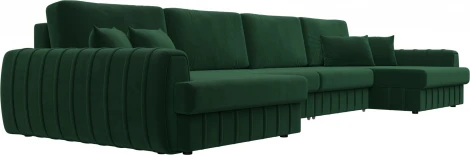 Диван П-образный Лига-057 НПБ Лонг Лига Диванов (Велюр) арт.129328