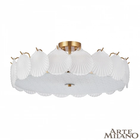 Потолочная люстра на штанге Arte Milano Rim 316009/D600 BS (220V, круглые, ракушка)