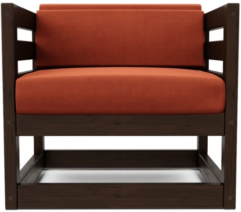 Кресло Arsko Магнус венге велюр терракотовый