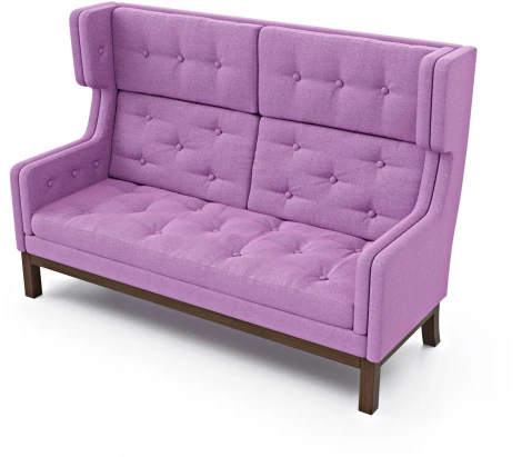 Диван Arsko Айверс Хай Орех рогожка фиолетовая