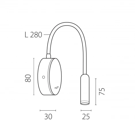 Спот 3W 277LM 3000K, бронза Lightstar Omega 200431
