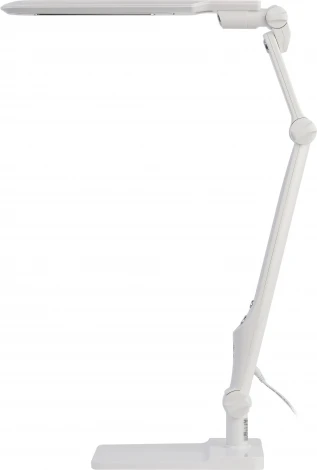 Офисная настольная лампа светодиодная на струбцине с регулировкой цветовой температуры и яркости ЭРА NLED-497-12W-W (220V, сенсорный выключатель)