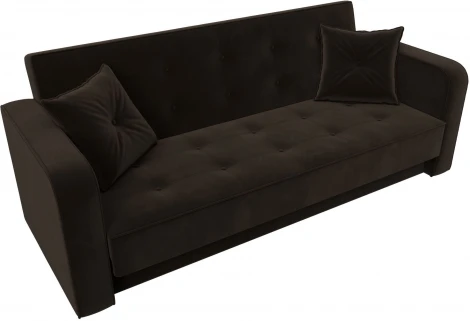 Диван-книжка Тур (Коричневый/Микровельвет) Лига Диванов арт.121784